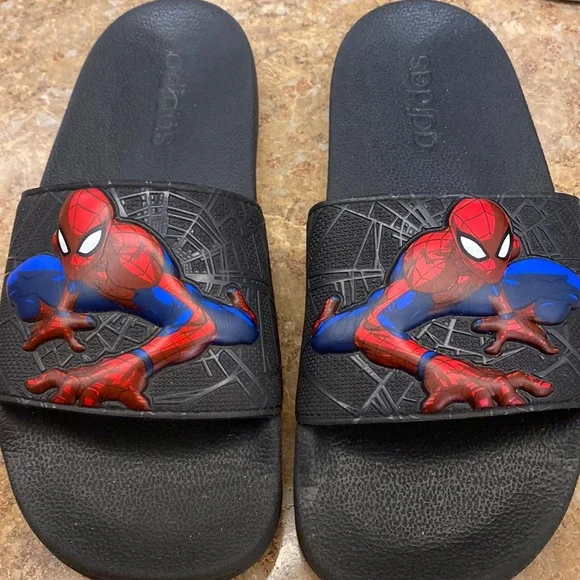 Marvel Adilette Spiderman Adidas Shoes Adidas Kids Adilette Marvel